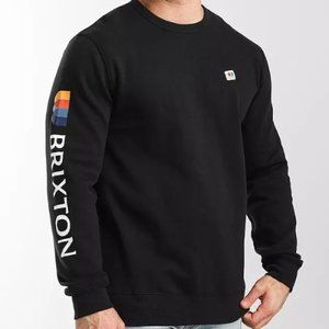 BRIXTON Alton Pullover Crewneck Sweatshirt - Black